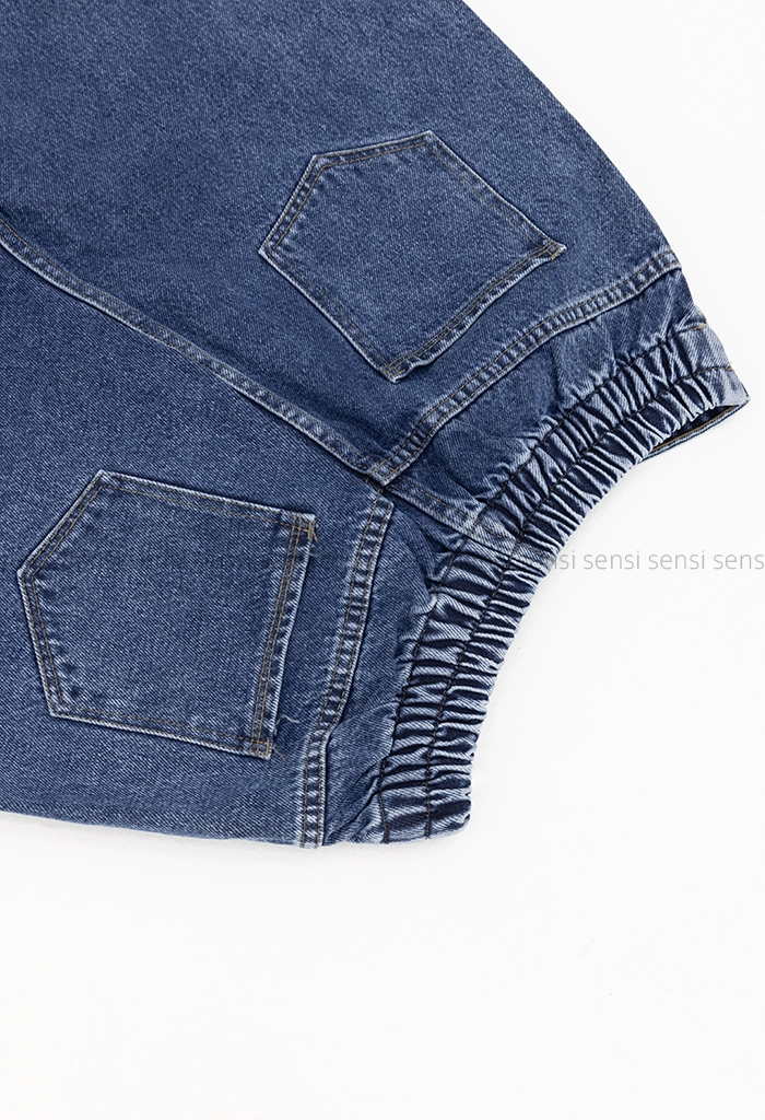 شلوار جین مام سایز بزرگ پشت کش کد1005169